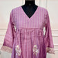 Pink Embroidered A-Line Suit Set (RT1532)