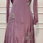 Dusty Lavender Chinon Embroidered Suit Set (RT1548)