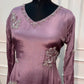 Dusty Lavender Chinon Embroidered Suit Set (RT1548)