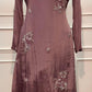 Soft Mauve Lavender Chinon Embroidered Suit Set (RT1549)