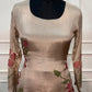 Blush Pink Floral Chinon A-Line 3 Piece Suit Set (RT1545)