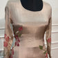 Blush Pink Floral Chinon A-Line 3 Piece Suit Set (RT1545)