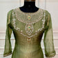 Sage Olive Grace Salsa Embroidered A-Line Suit Set (RT1574)