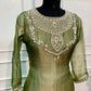 Sage Olive Grace Salsa Embroidered A-Line Suit Set (RT1574)