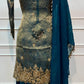 Teal Heritage – Premium Benaras Farsi Salwar Suit Set (RT1578)