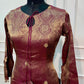 Plum Majesty – Premium Benaras Farsi Salwar Suit Set (RT1580)
