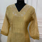 Golden Glow – Premium Mull Chanderi 3 Piece A-Line Suit Set (RT1581)