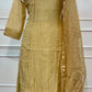 Golden Glow – Premium Mull Chanderi 3 Piece A-Line Suit Set (RT1581)