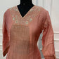 Dusty Rose Elegance – Premium Mull Chanderi 3 Piece A-Line Suit Set (RT1582)