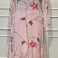 Pink Floral Embroidered A-Line Suit Set (RT1613)
