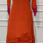 Orange Radiance Chinon Embroidered A-Line Suit Set (RT1629)