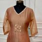 Dusty Rose Embroidered Salsa A-Line Suit Set (RT1616)