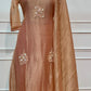 Dusty Rose Embroidered Salsa A-Line Suit Set (RT1616)