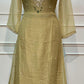 Olive Green Floral Embroidered A-Line Suit (RT1620)