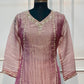 Elegant Mauve Embroidered Salsa A-Line Suit Set (RT1626)