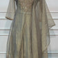 Sage Grey Embroidered A-Line Suit Set (RT1646)