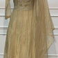 Golden Olive Embroidered A-Line Suit Set (RT1645)