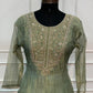Sage Green Embroidered A-Line Suit Set (RT1648)
