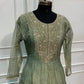 Sage Green Embroidered A-Line Suit Set (RT1648)