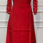 Red Embroidered A-Line Suit Set (RT1650)