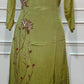 Olive Meadow Elegance – Premium Chinon A-Line 3 Piece Suit Set (RT1659)