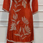 Rust Royale Pearl-Embellished Chinon Sharara Set (RT1664)