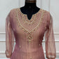 Dusty Rose Embroidered Salsa A-Line Suit Set (RT1678)