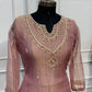 Dusty Rose Embroidered Salsa A-Line Suit Set (RT1678)