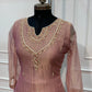 Dusty Rose Embroidered Salsa A-Line Suit Set (RT1678)