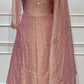 Dusty Rose Embroidered Salsa A-Line Suit Set (RT1678)