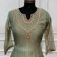 Sage Green Elegance Embroidered Salsa A-Line Suit Set (RT1677)
