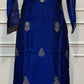Royal Blue Heritage – Premium Benaras Straight Cut 3 Piece Suit Set (RT1700)