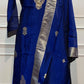 Royal Blue Heritage – Premium Benaras Straight Cut 3 Piece Suit Set (RT1700)
