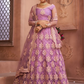 Net Flared Lehenga with Elegant Design Detailing